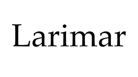 larimar pronunciation